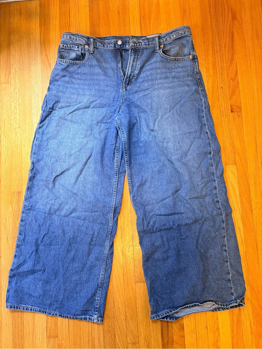 Gap Mid Rise UltraSoft Baggy Jeans